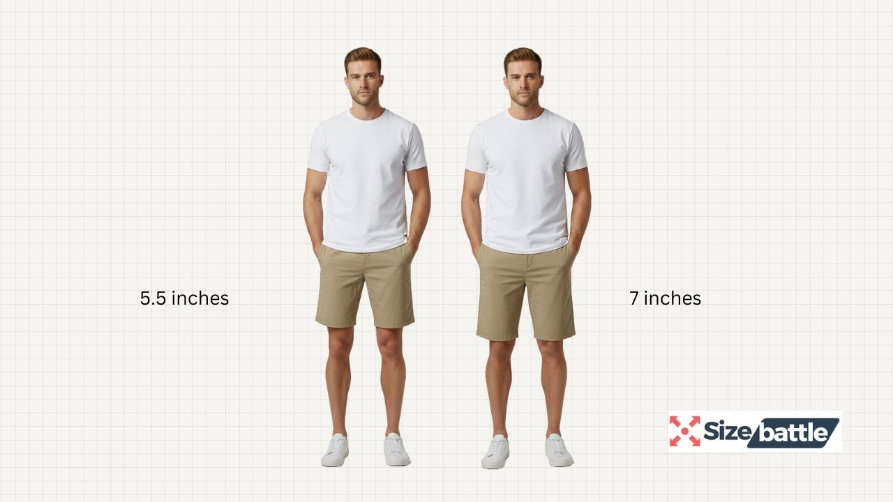 5.5 Inch vs 7 Inch Inseam – Visual Size Comparison Explained - Site Battle
