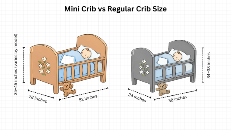 Mini Crib vs Regular Crib Size