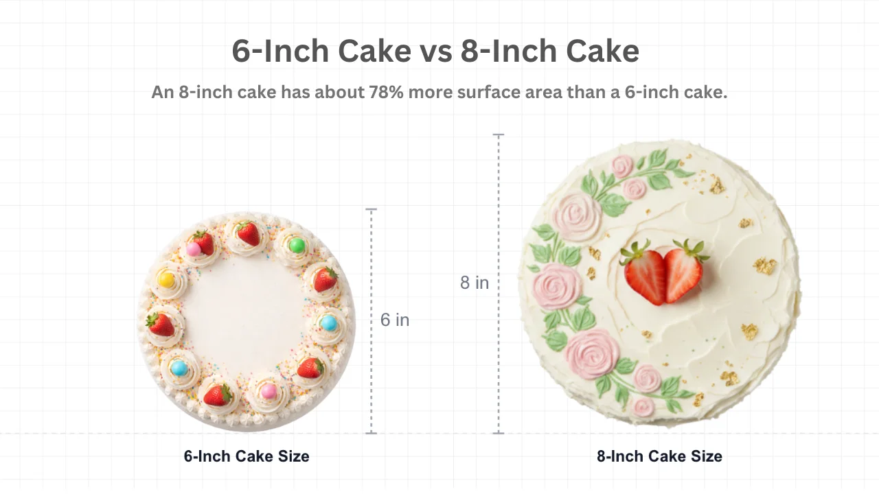 6-Inch Cake vs 8-Inch Cake