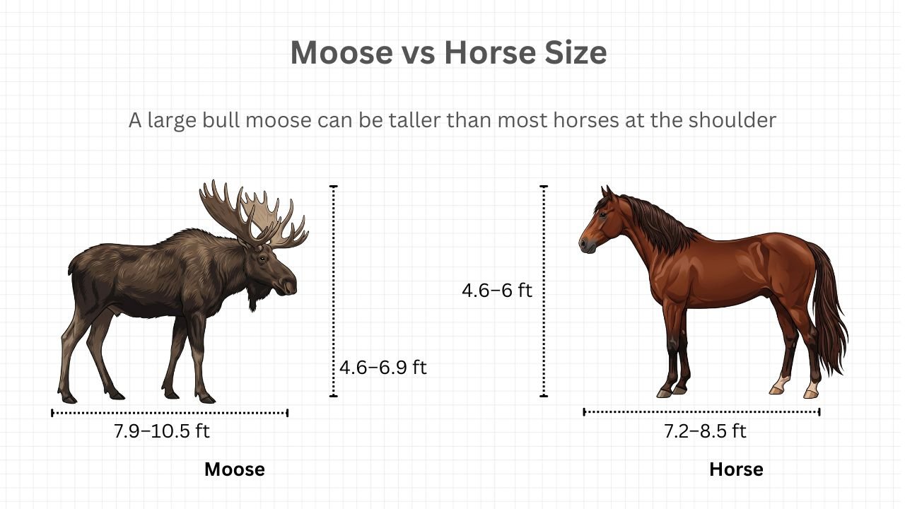 Moose vs Horse Size