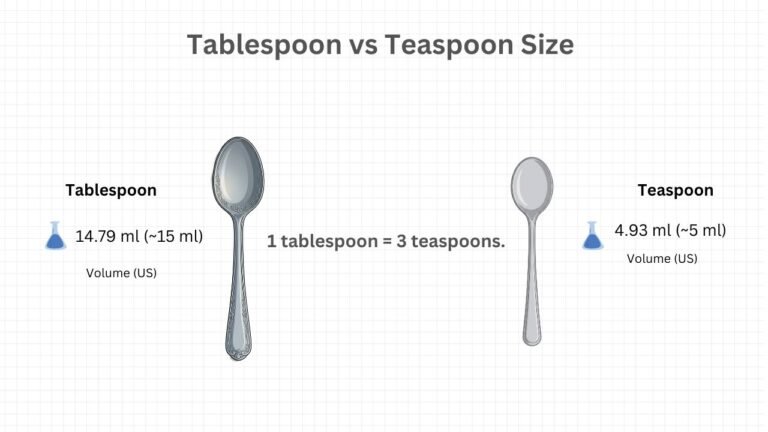 Tablespoon vs Teaspoon Size: The Exact Difference Every Cook Must Know