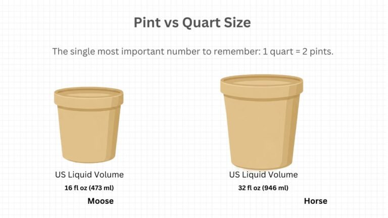 Pint vs Quart Size