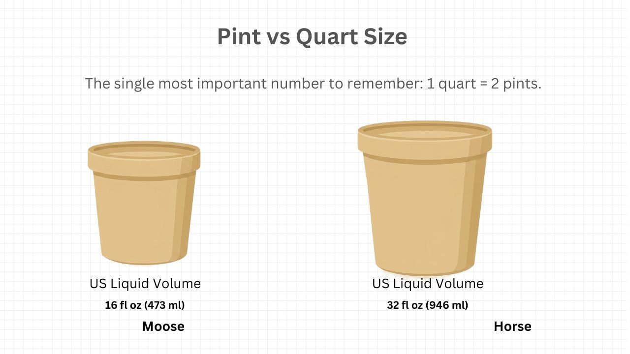 Pint vs Quart Size
