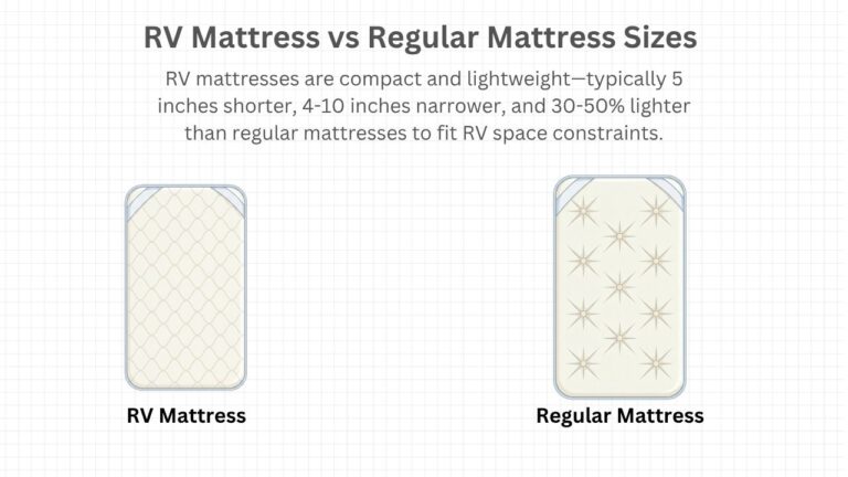 RV Mattress Sizes vs Regular Mattress Sizes